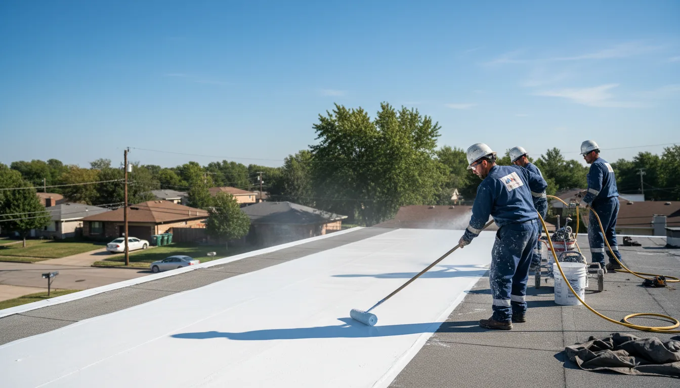 Commercial roof coating in Mexia, TX near me